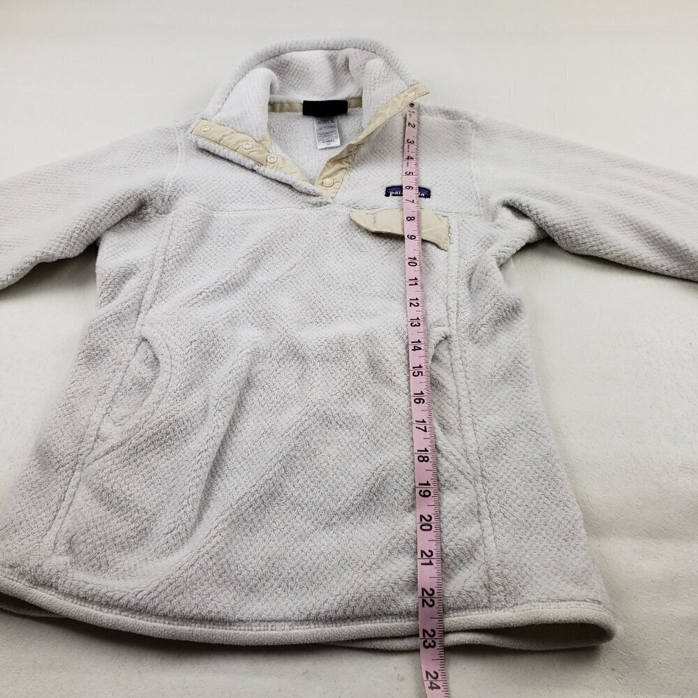 Patagonia Synchilla Snap T Fleece Pullover Womens XS White Outdoor Jacket FLAW - Picture 11 of 12
